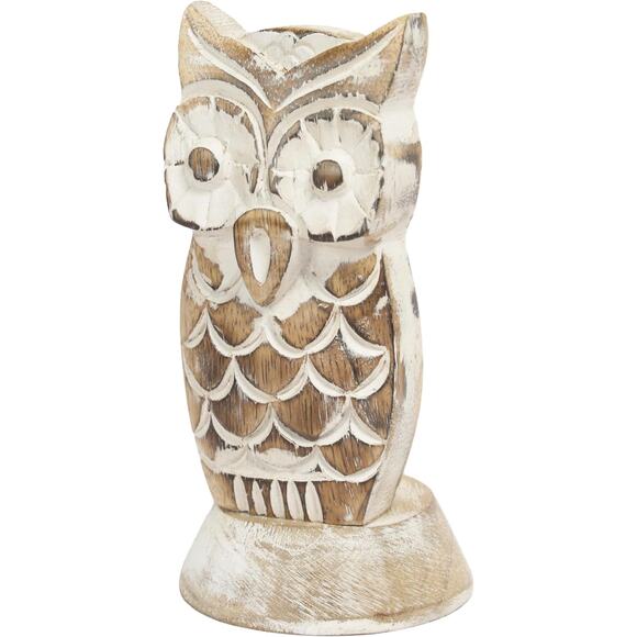 Handcrafted Wooden Owl Eyeglass Holder Stand – Sunglasses Display Gift 5.7” New - Picture 5 of 8
